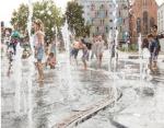 spelen in het water Hooverplein