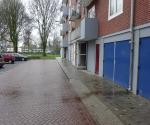 Afgekoppelde regenpijp trottoir Generaal Smutslaan Tilburg